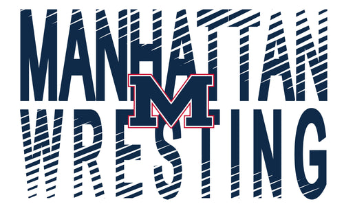 G240 100% Pre Shrunk Cuffed Long Sleeve Manhattan Wrestling