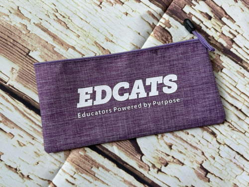 Heathered Purple Pencil Bag PB