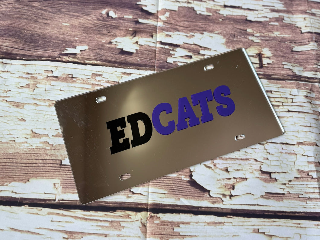 Mirrored Car Tag CT
