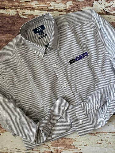Cutter & Buck LS Button Down Stretch Oxford Stripe CB141